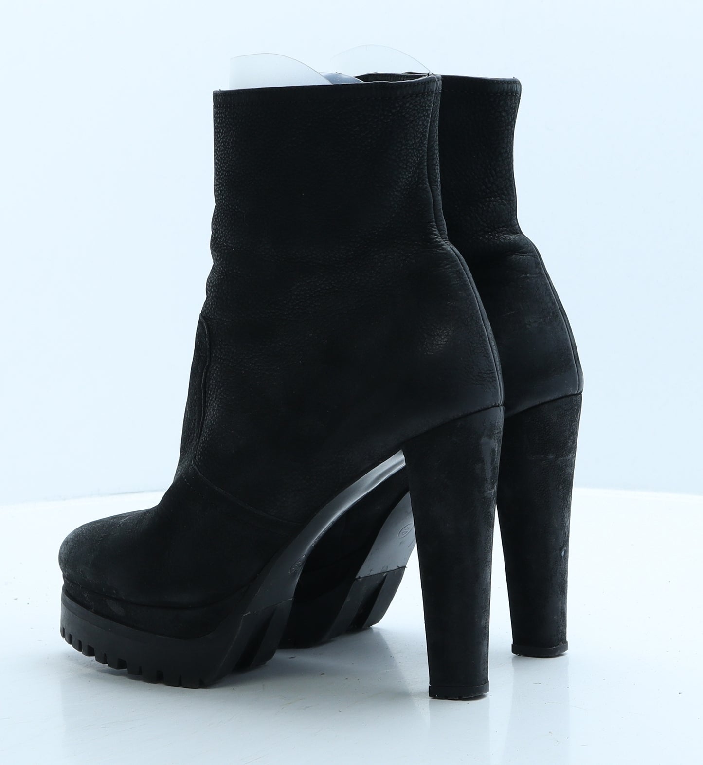 AllSaints Womens Black Leather Bootie Boot UK 7 40