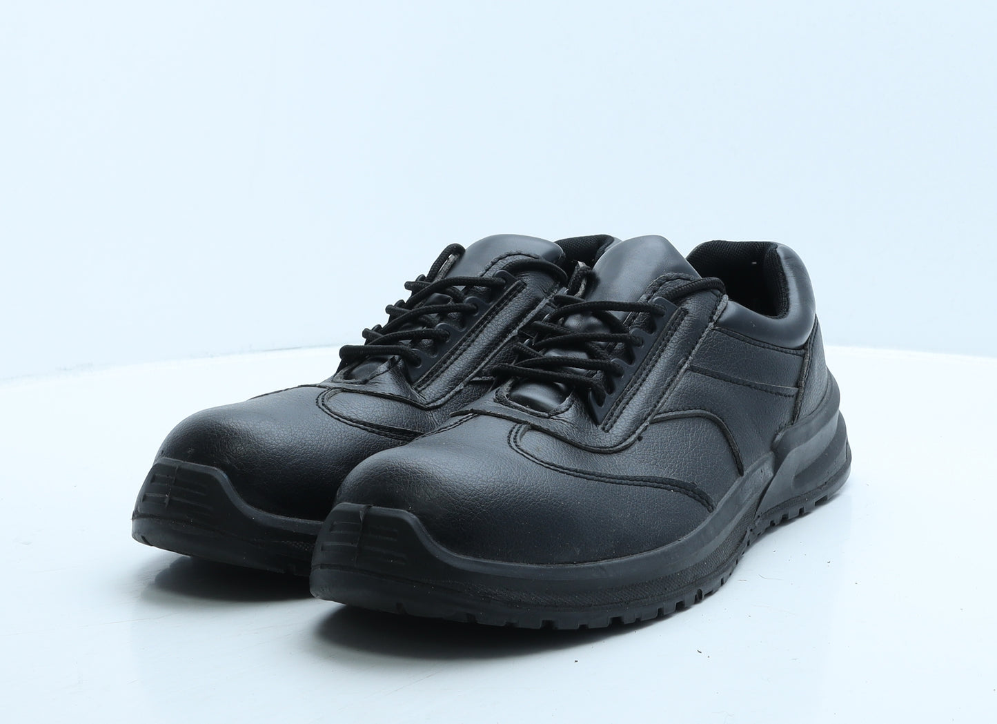 Blackrock Mens Black Leather Trainer Casual UK 11 - Work Wear