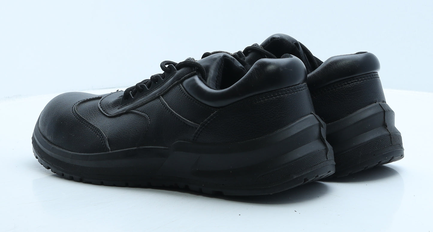 Blackrock Mens Black Leather Trainer Casual UK 11 - Work Wear