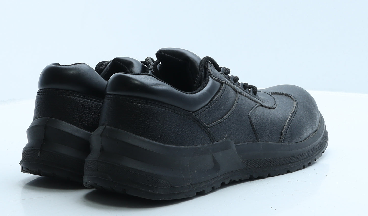 Blackrock Mens Black Leather Trainer Casual UK 11 - Work Wear