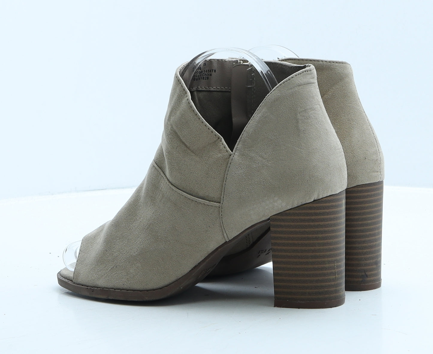 Atmosphere Womens Beige Suede Mule Heel UK 4 37