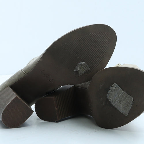 Atmosphere Womens Beige Suede Mule Heel UK 4 37