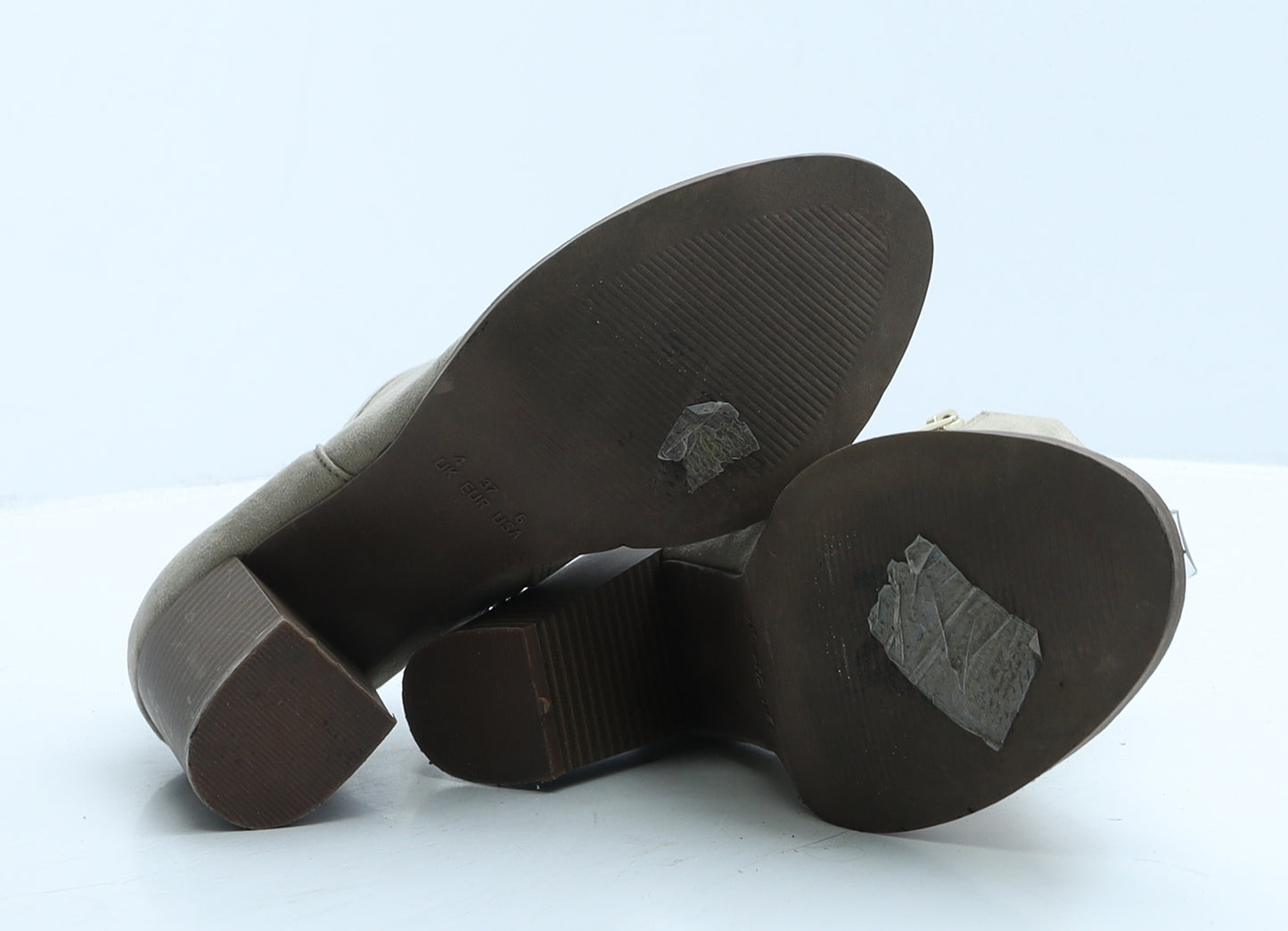 Atmosphere Womens Beige Suede Mule Heel UK 4 37