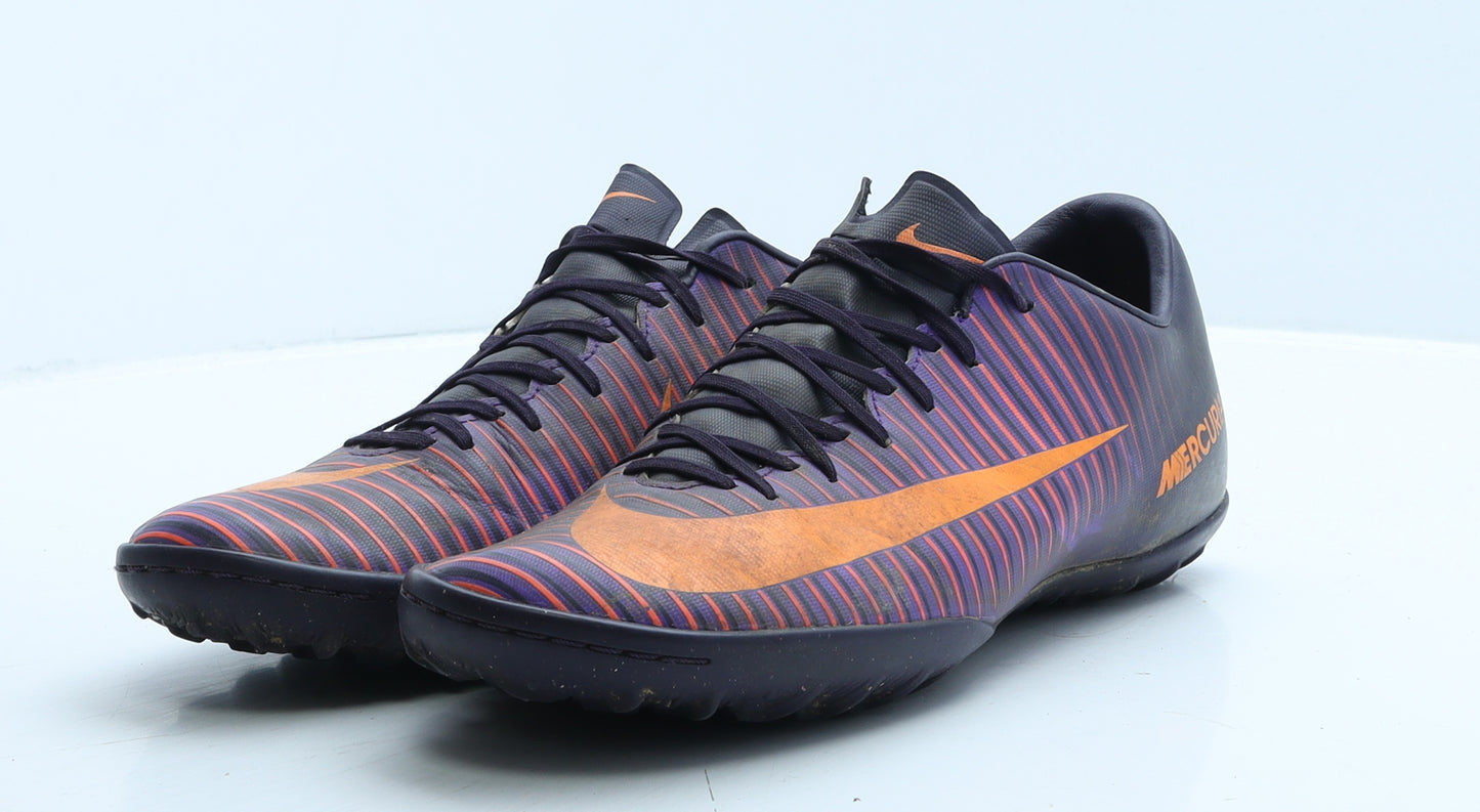 Nike Mens Purple Striped Leather Trainer UK 9 44 - Astro turf boots Mercurial