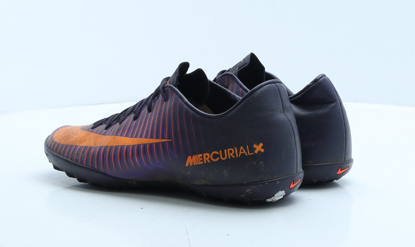 Nike Mens Purple Striped Leather Trainer UK 9 44 - Astro turf boots Mercurial