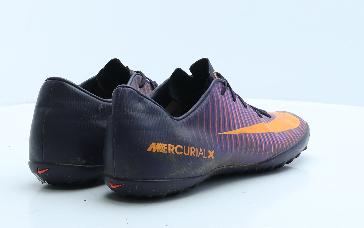 Nike Mens Purple Striped Leather Trainer UK 9 44 - Astro turf boots Mercurial