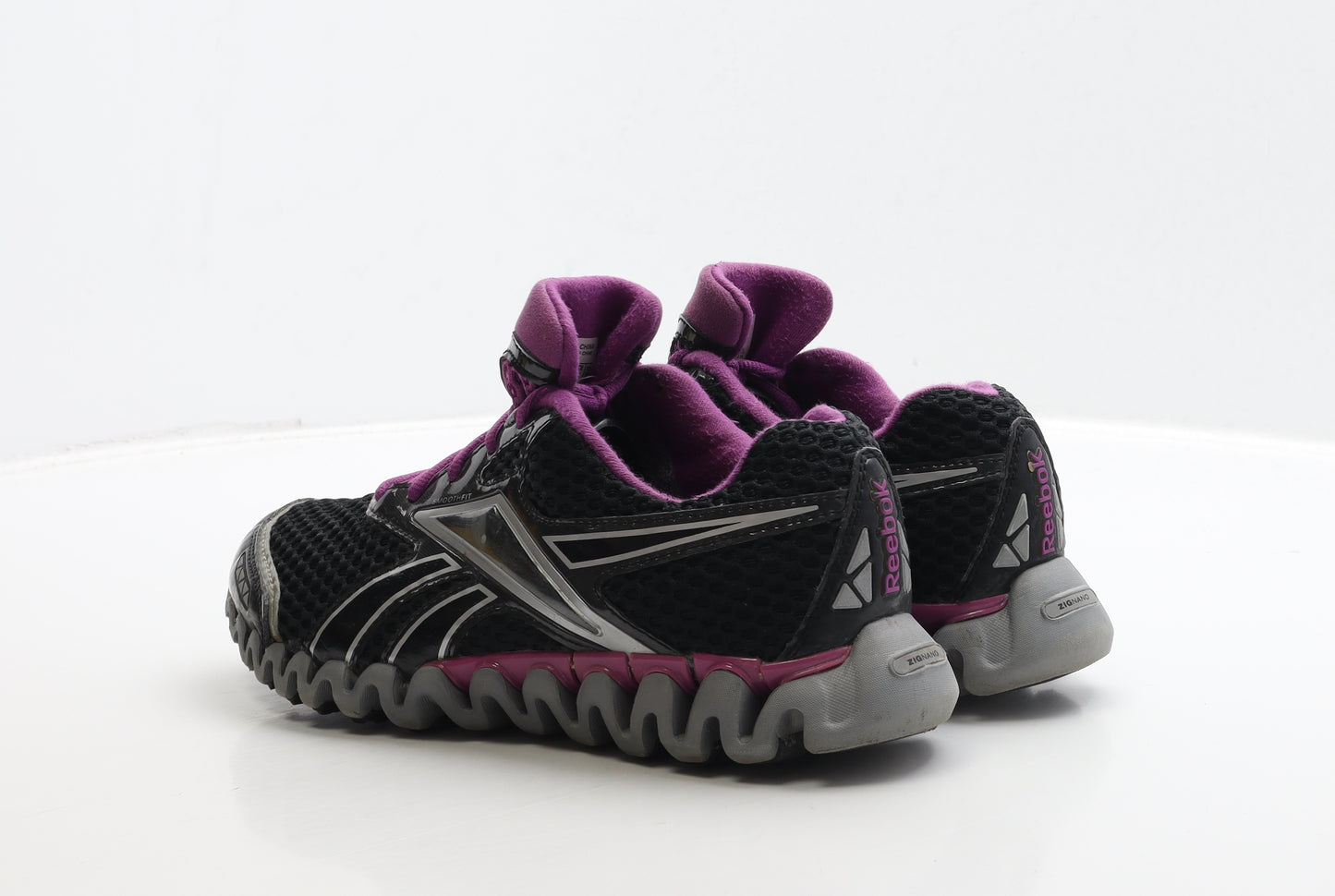 Reebok Womens Black Polyester Trainer UK 5.5 38.5 - ZIGNANO