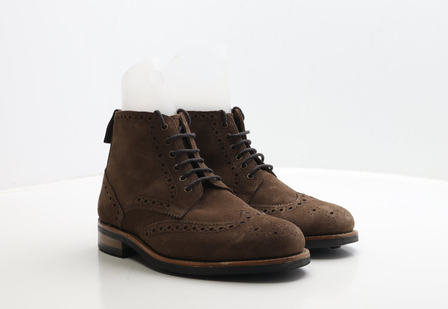 Samuel Windsor Mens Brown Leather Chukka Boot UK 7.5 41 - Brogue Style