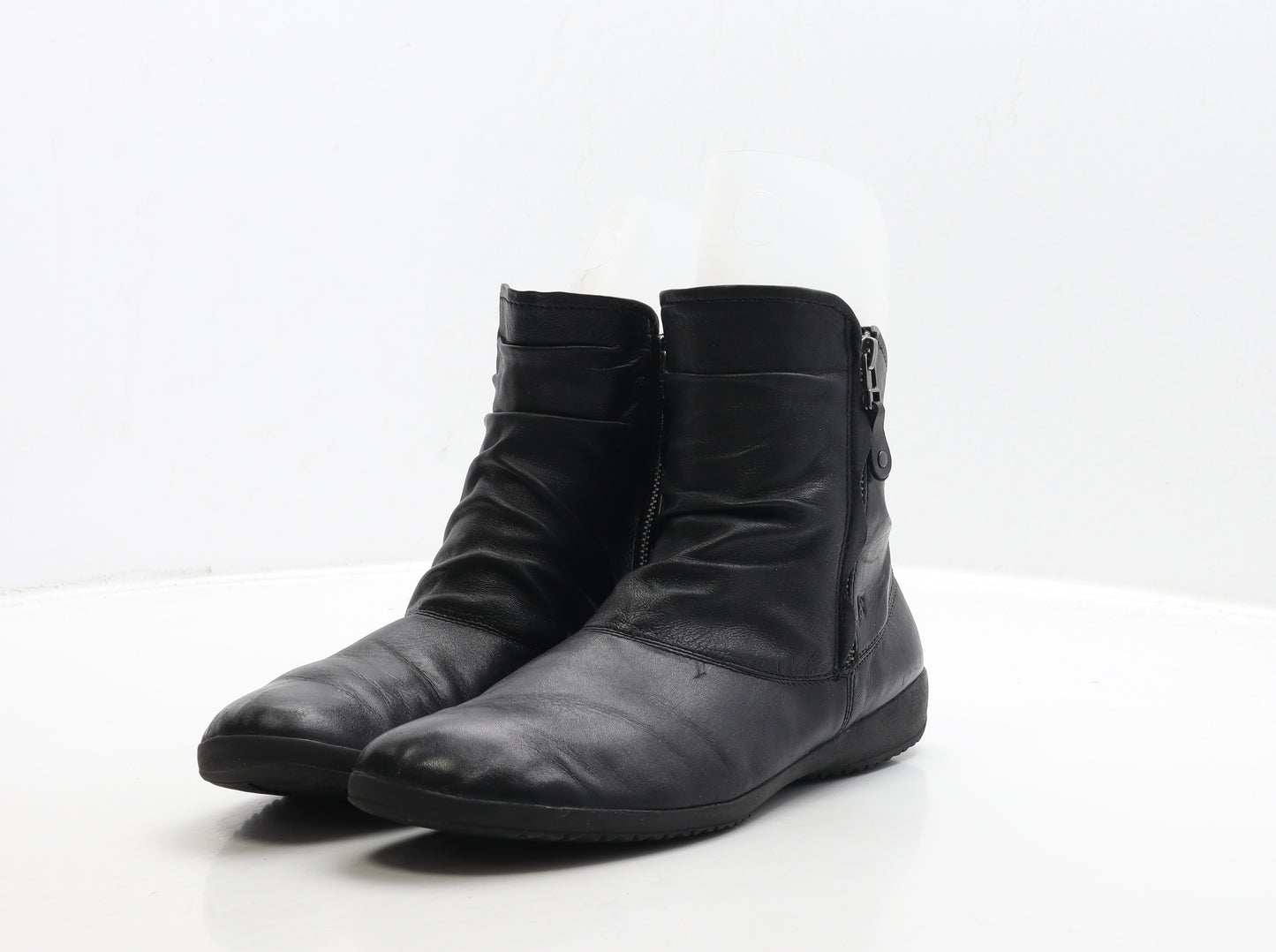 Josef Seibel Womens Black Leather Bootie Boot UK 7 40