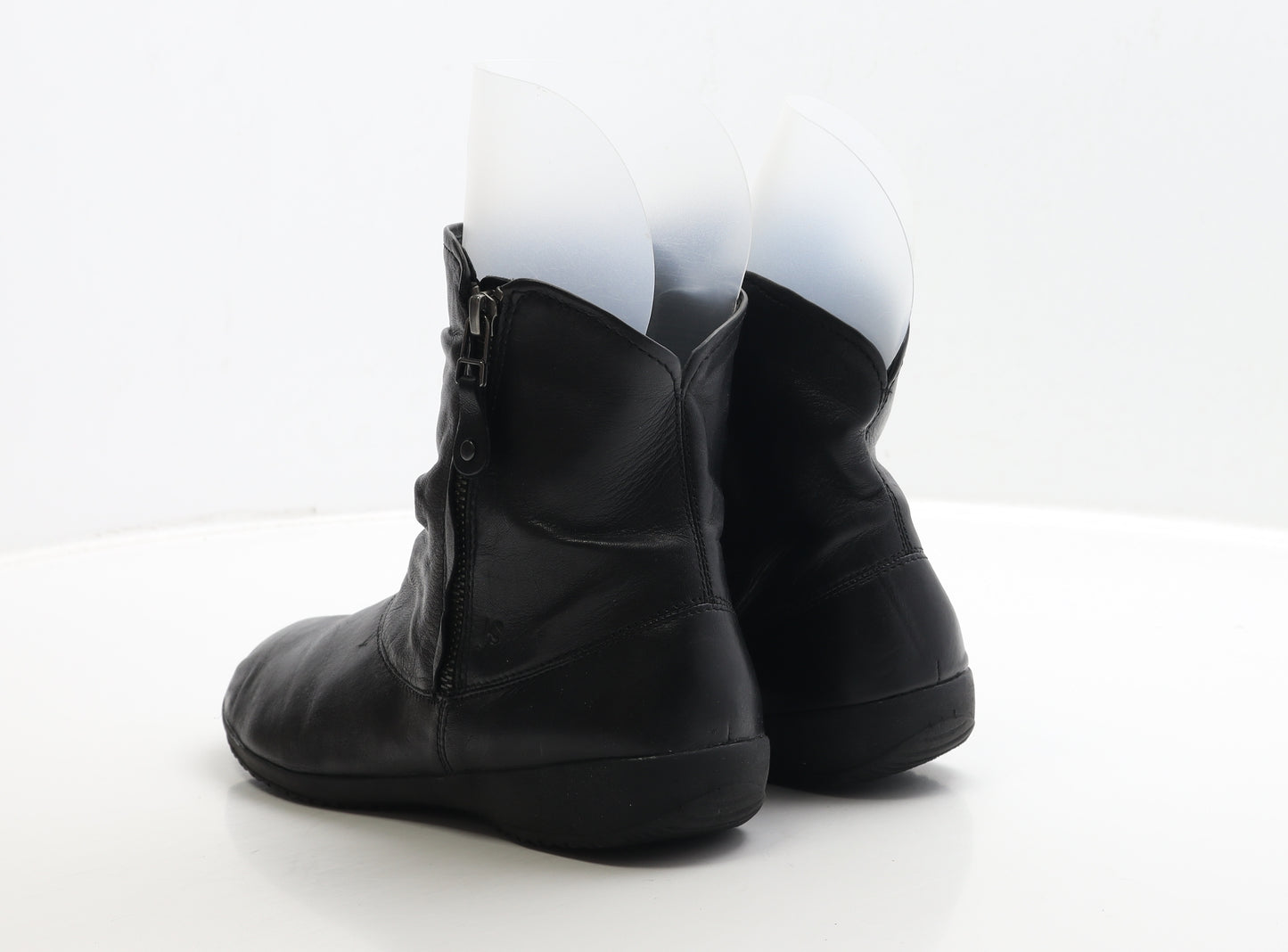 Josef Seibel Womens Black Leather Bootie Boot UK 7 40