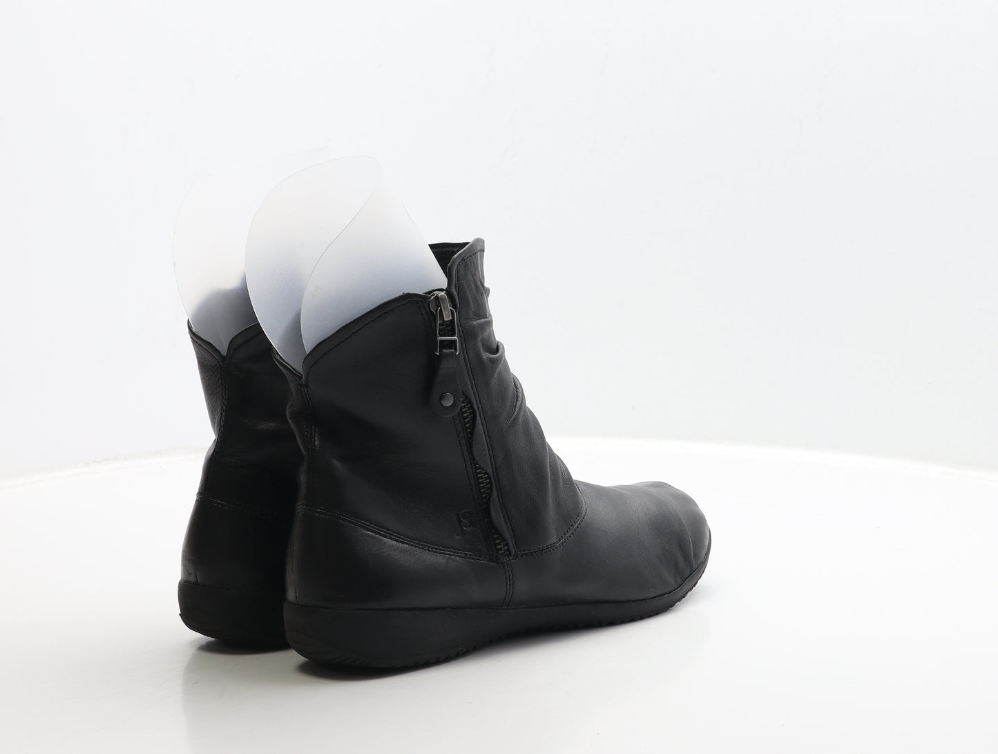 Josef Seibel Womens Black Leather Bootie Boot UK 7 40