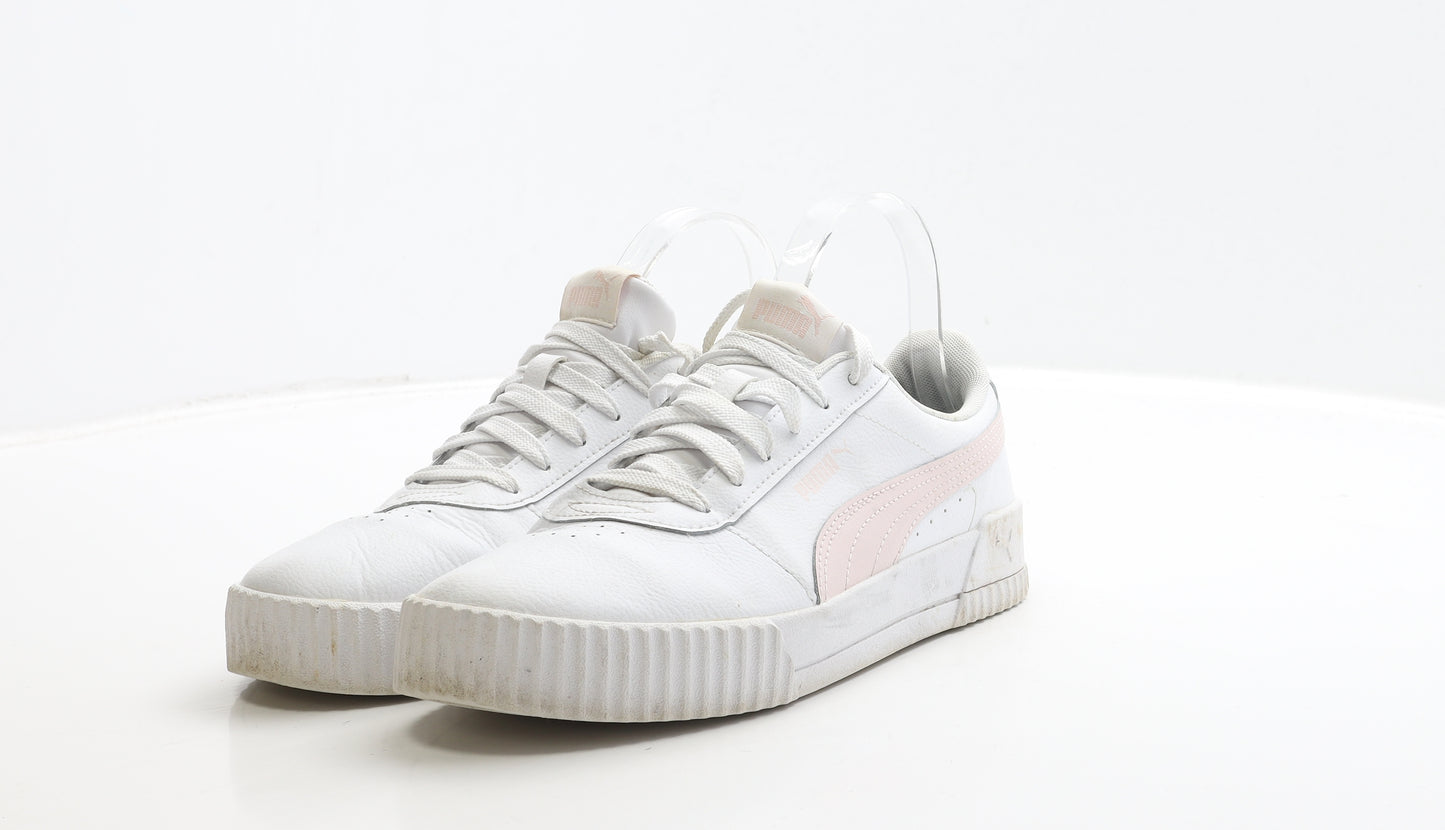 PUMA Womens White Polyester Trainer UK 6.5 40