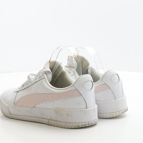 PUMA Womens White Polyester Trainer UK 6.5 40