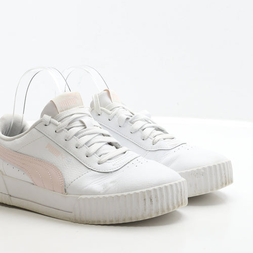 PUMA Womens White Polyester Trainer UK 6.5 40