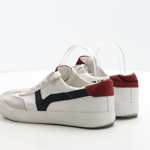 Matalan Mens White Polyester Trainer UK 7 41