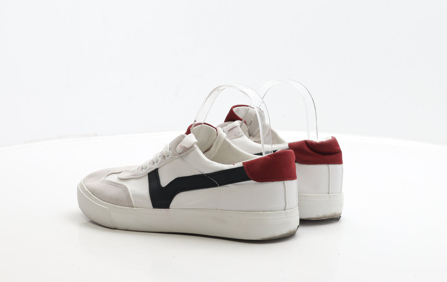 Matalan Mens White Polyester Trainer UK 7 41