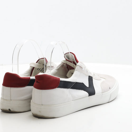 Matalan Mens White Polyester Trainer UK 7 41