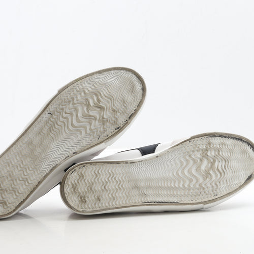 Matalan Mens White Polyester Trainer UK 7 41