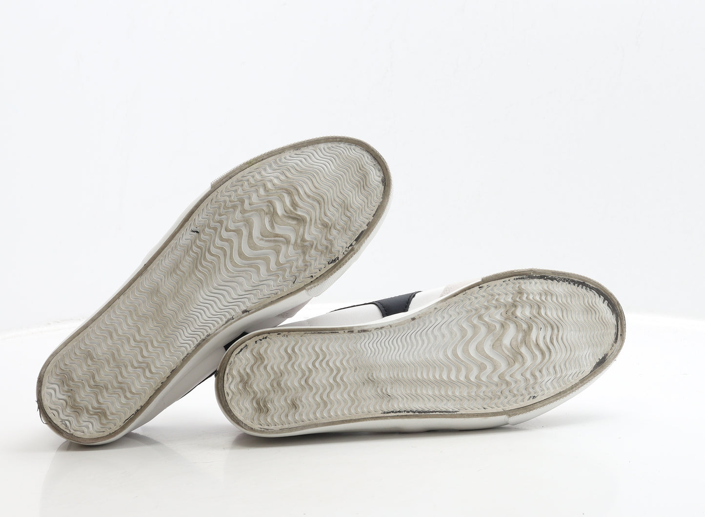 Matalan Mens White Polyester Trainer UK 7 41