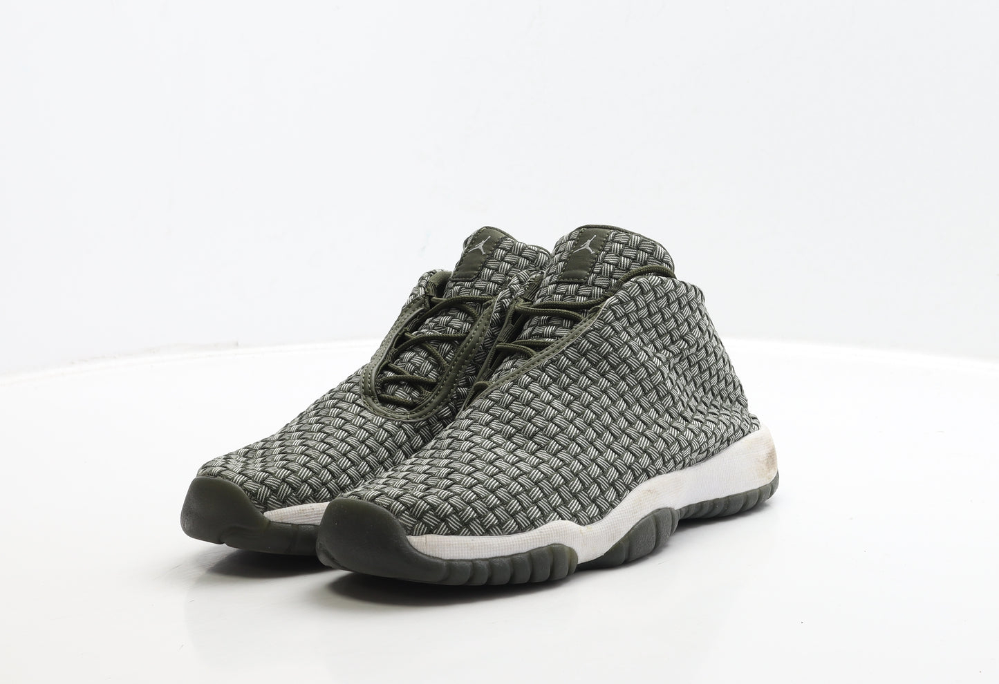 Nike Mens Green Geometric Polyester Trainer UK 5.5 38.5 - Jordan