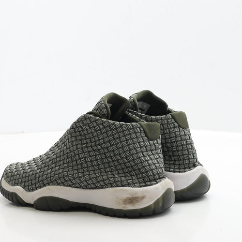 Nike Mens Green Geometric Polyester Trainer UK 5.5 38.5 - Jordan