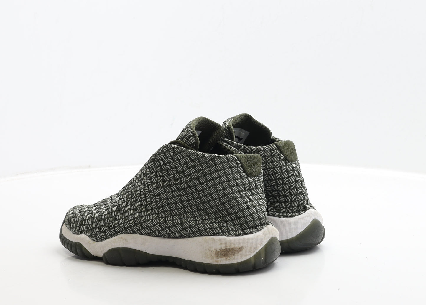 Nike Mens Green Geometric Polyester Trainer UK 5.5 38.5 - Jordan