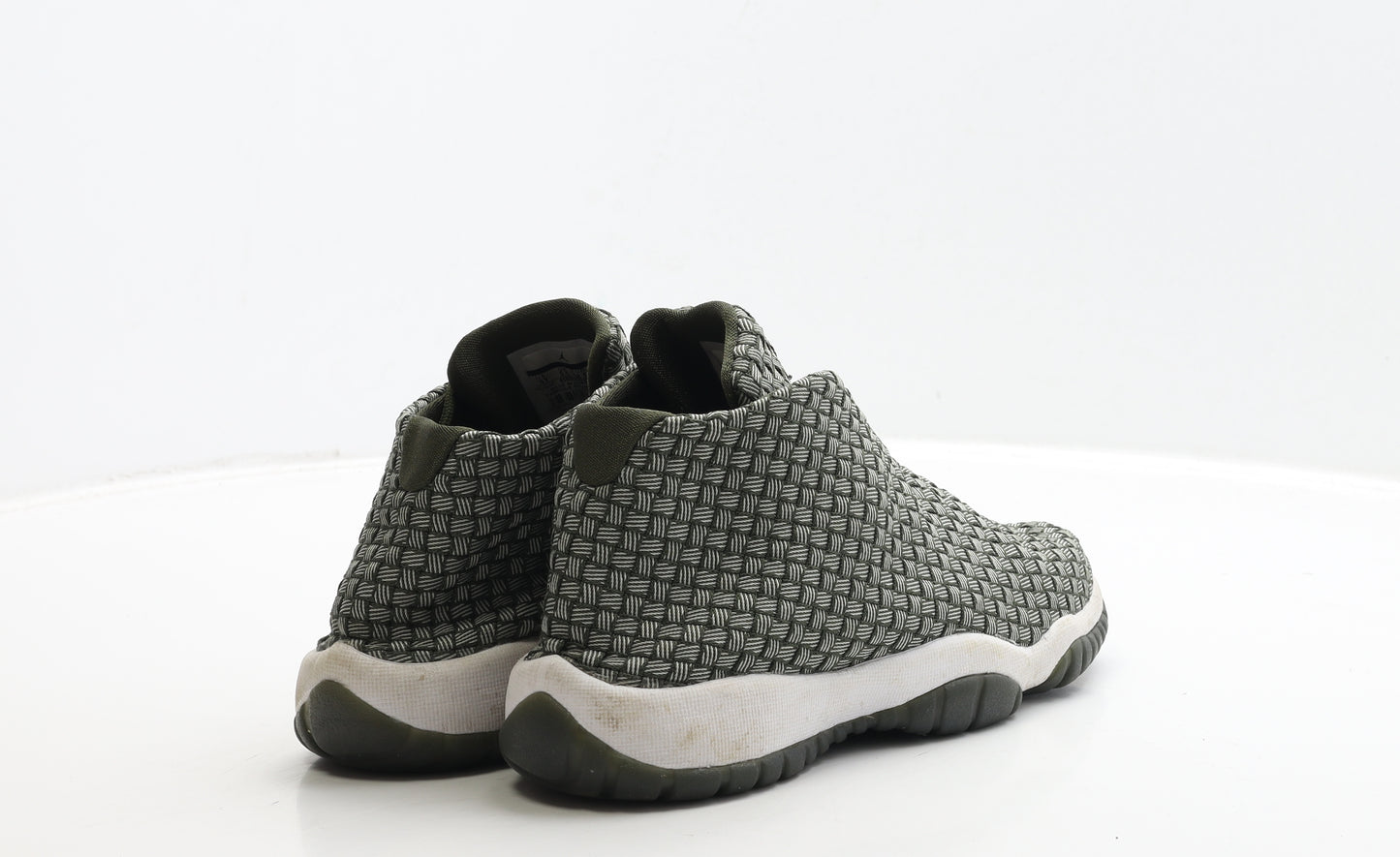 Nike Mens Green Geometric Polyester Trainer UK 5.5 38.5 - Jordan