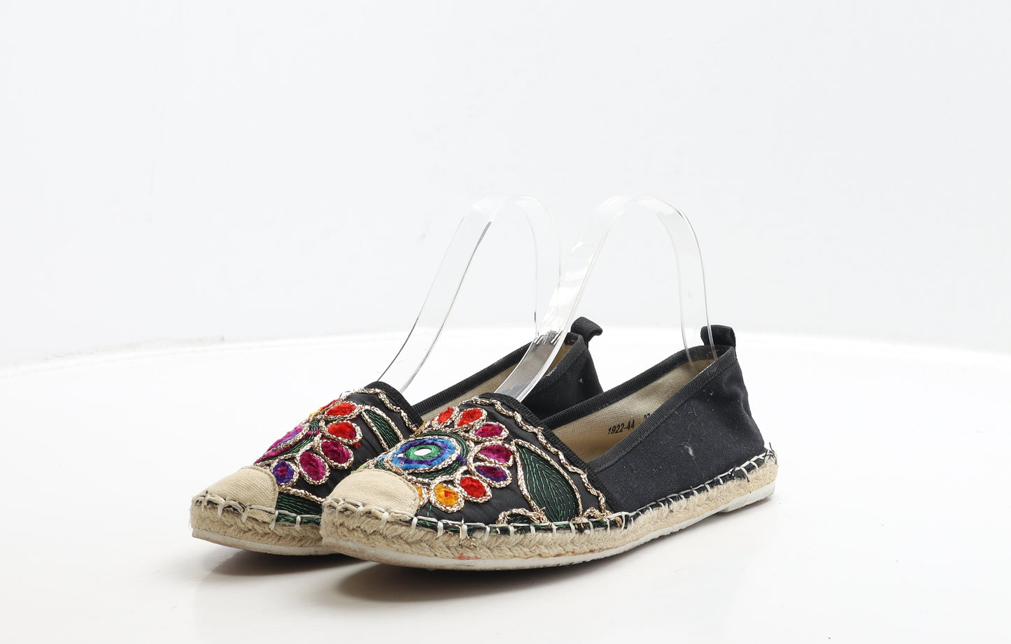 Day-Vine Womens Multicoloured Geometric Fabric Ballet Flat UK 4 37 - Espadrille