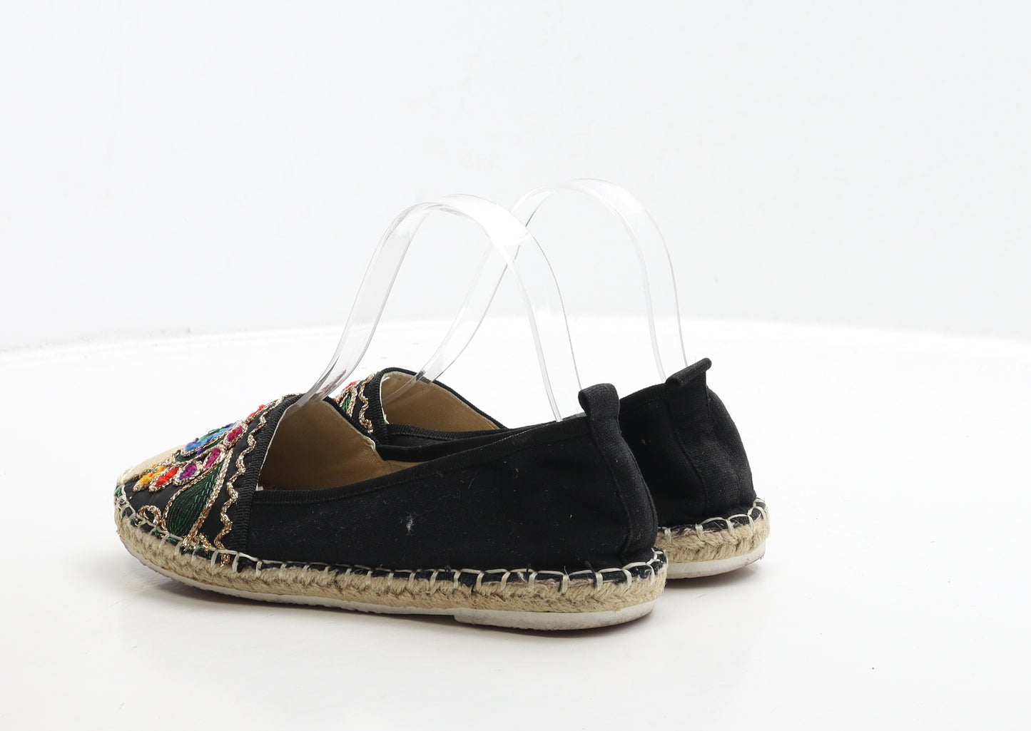 Day-Vine Womens Multicoloured Geometric Fabric Ballet Flat UK 4 37 - Espadrille