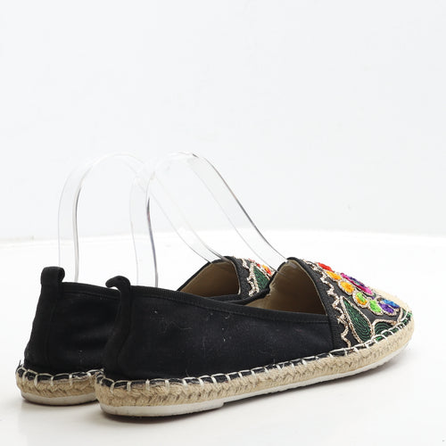 Day-Vine Womens Multicoloured Geometric Fabric Ballet Flat UK 4 37 - Espadrille