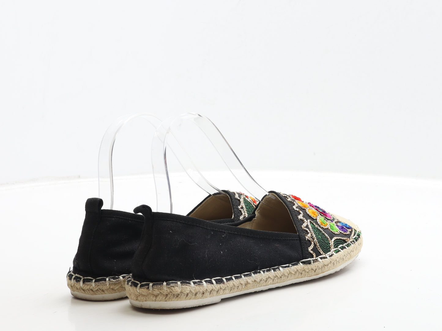 Day-Vine Womens Multicoloured Geometric Fabric Ballet Flat UK 4 37 - Espadrille