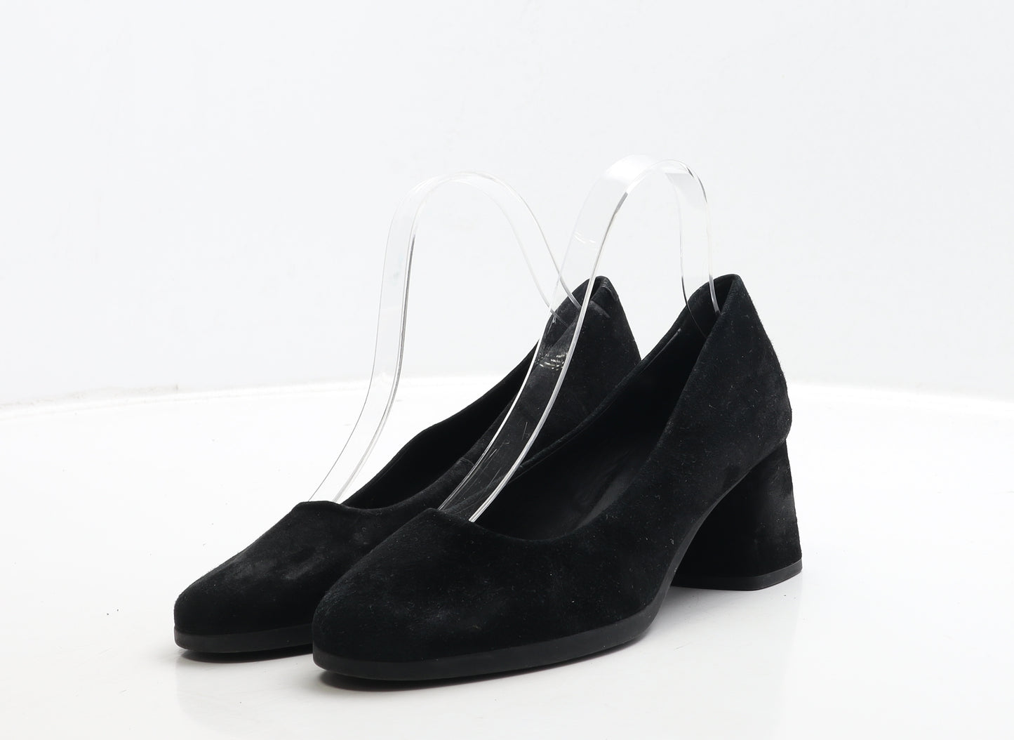 Geox Womens Black Suede Court Heel UK 4 37