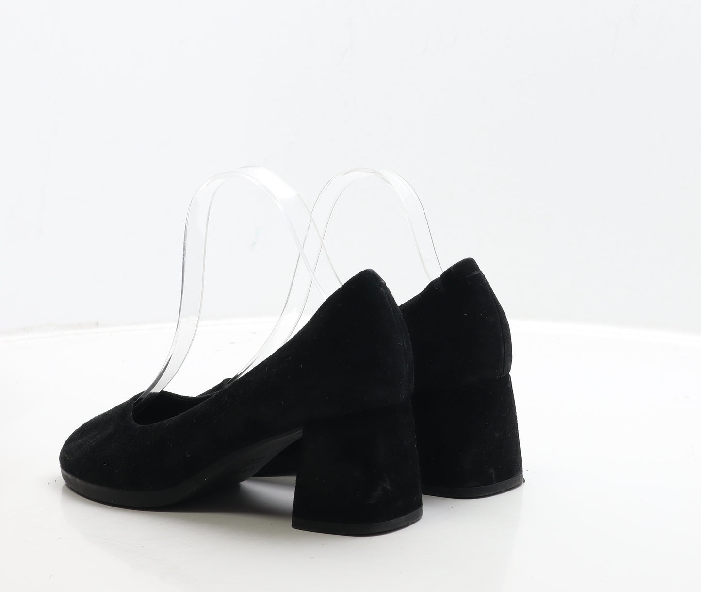 Geox Womens Black Suede Court Heel UK 4 37