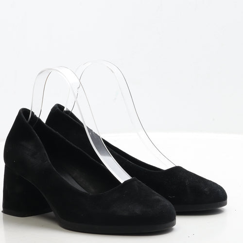 Geox Womens Black Suede Court Heel UK 4 37