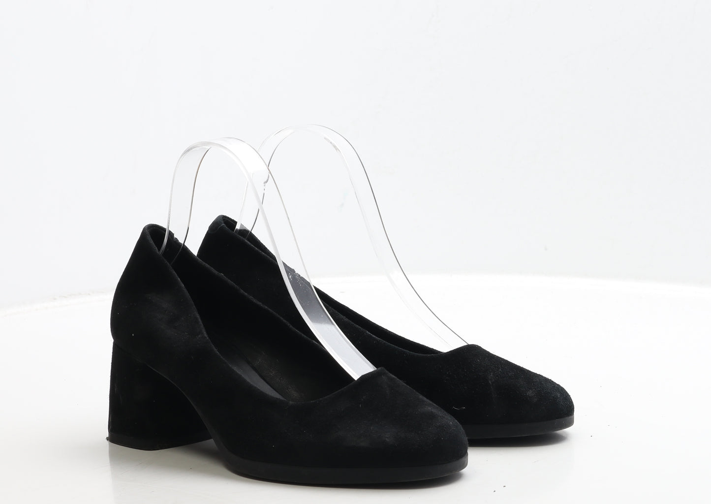 Geox Womens Black Suede Court Heel UK 4 37