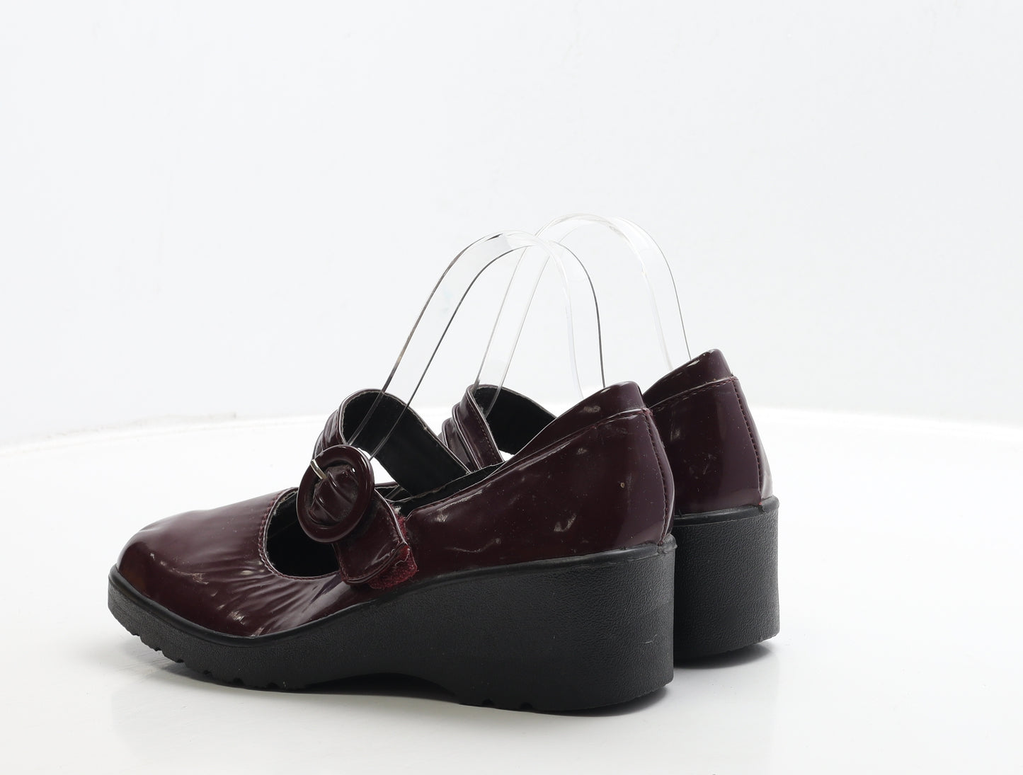 Cushion Walk Womens Red Leather Mary Jane Casual UK 6 39