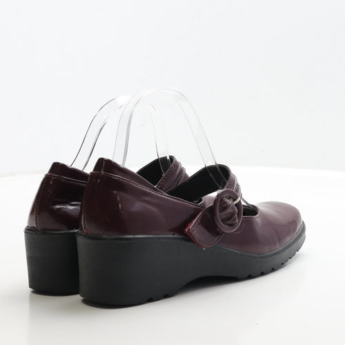 Cushion Walk Womens Red Leather Mary Jane Casual UK 6 39