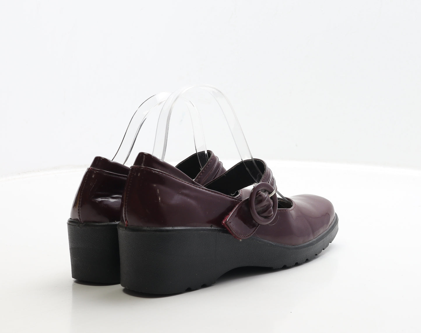 Cushion Walk Womens Red Leather Mary Jane Casual UK 6 39