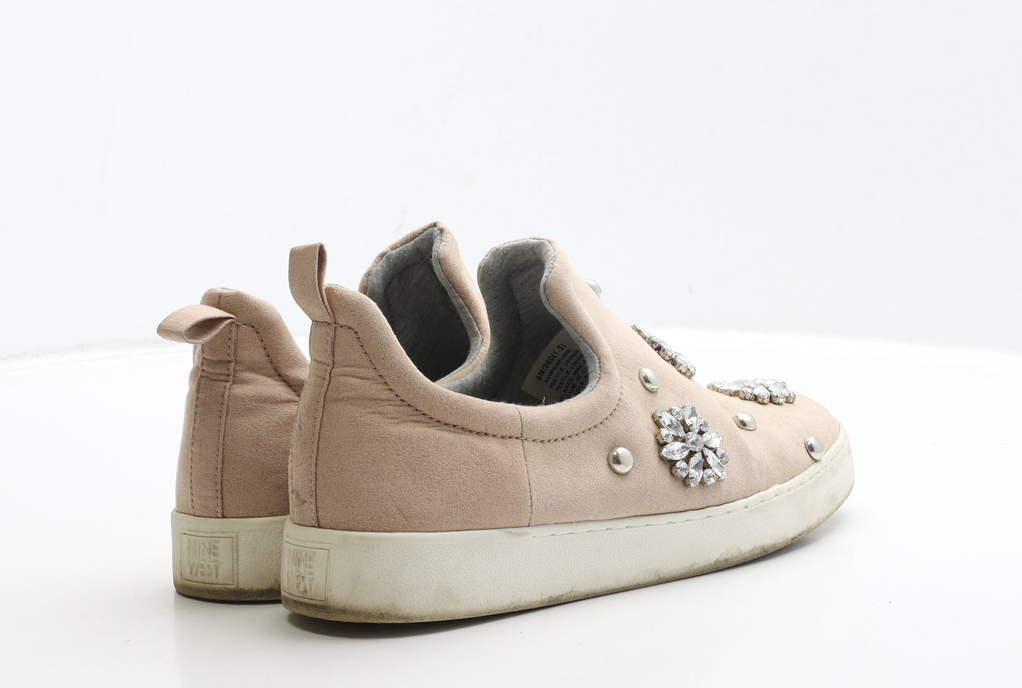 Nine West Womens Beige Suede Flat UK 7 40