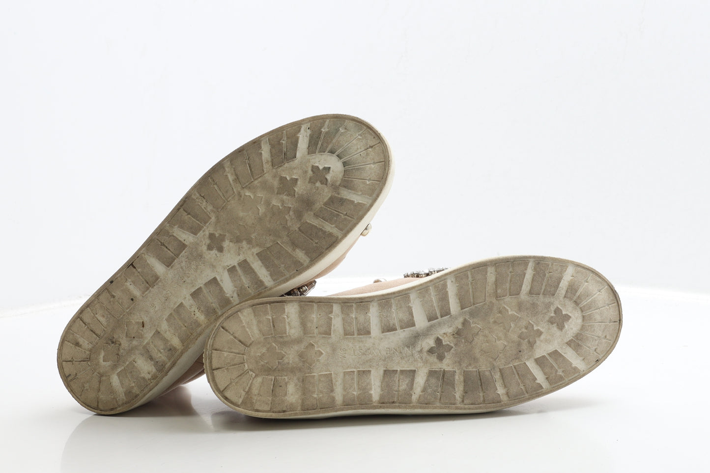 Nine West Womens Beige Suede Flat UK 7 40