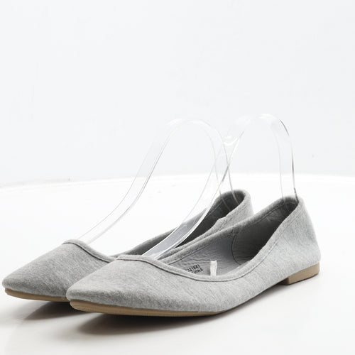 George Womens Grey Polyester Ballet Flat UK 5 38
