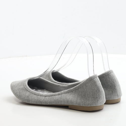George Womens Grey Polyester Ballet Flat UK 5 38
