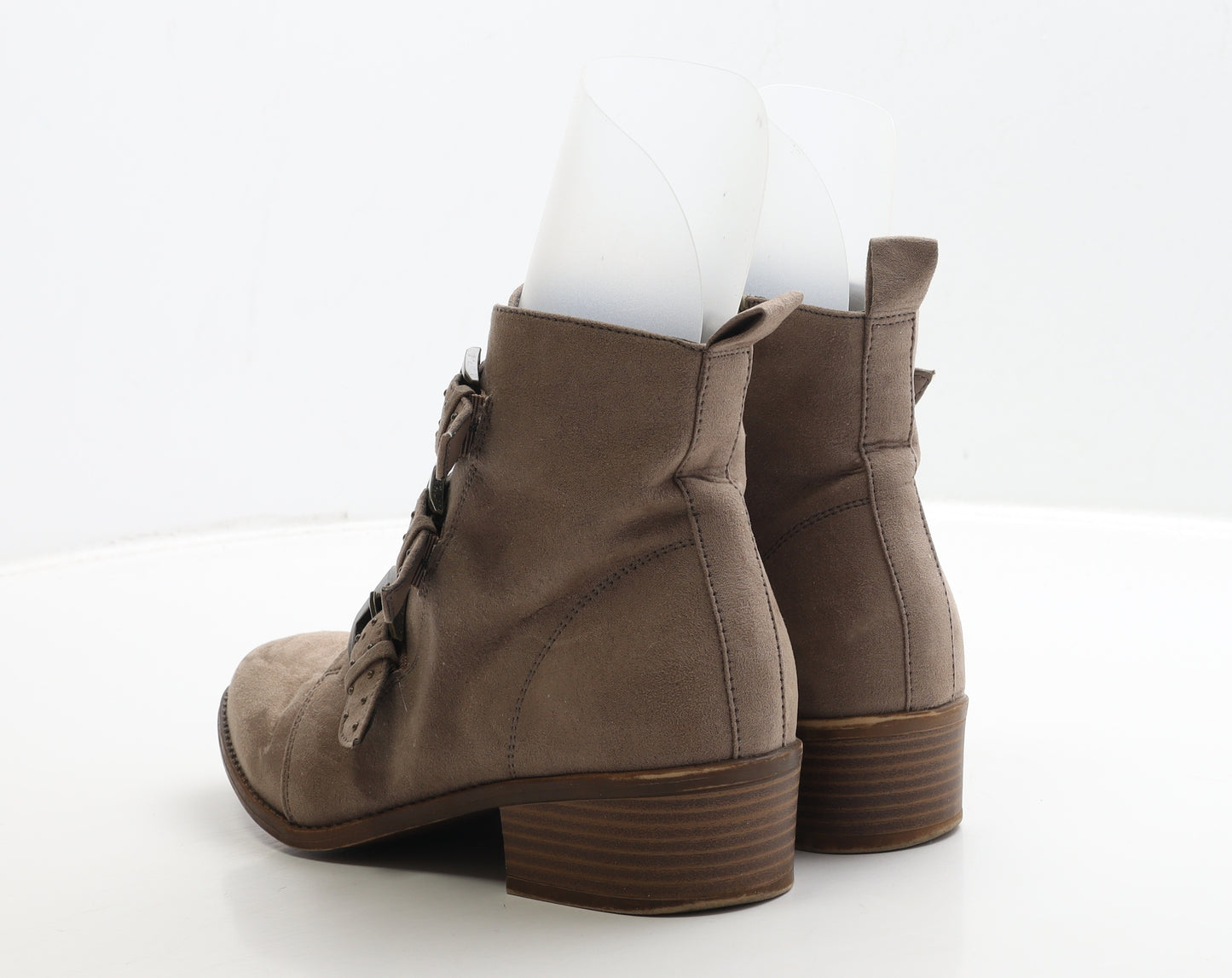 New Look Womens Brown Suede Biker Boot UK 5 38