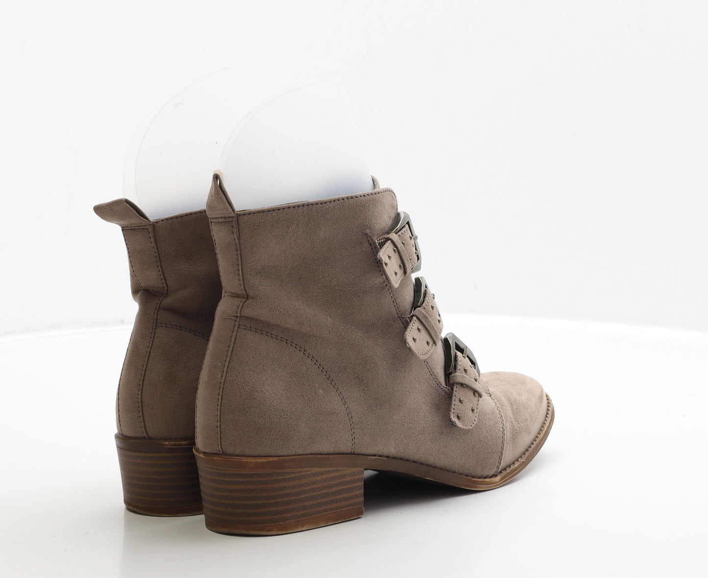 New Look Womens Brown Suede Biker Boot UK 5 38