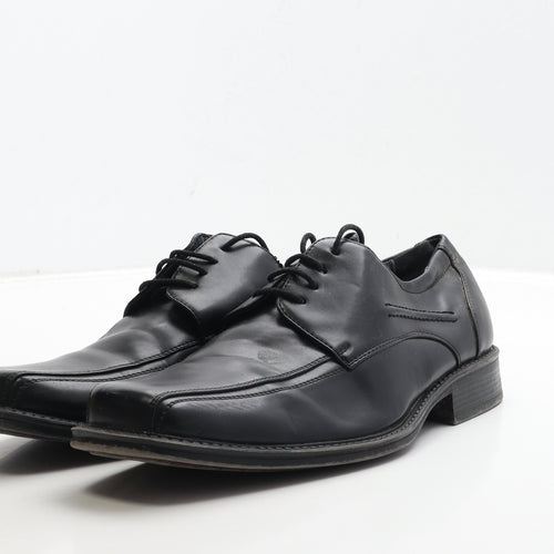 Beckett Mens Black Leather Oxford Dress UK 9