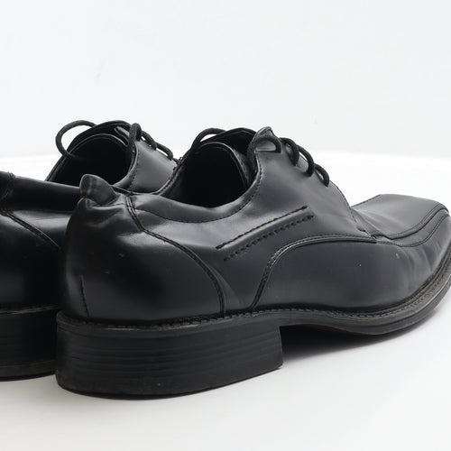 Beckett Mens Black Leather Oxford Dress UK 9