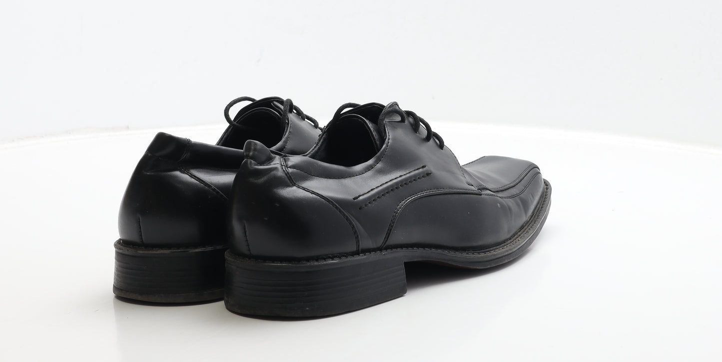 Beckett Mens Black Leather Oxford Dress UK 9