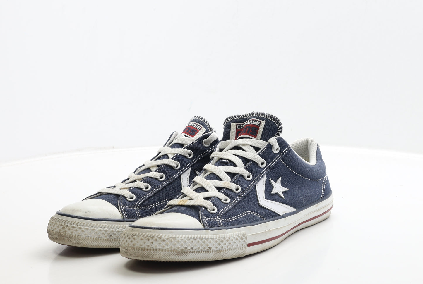 Converse Mens Blue Fabric Trainer UK 10 - Star Detail