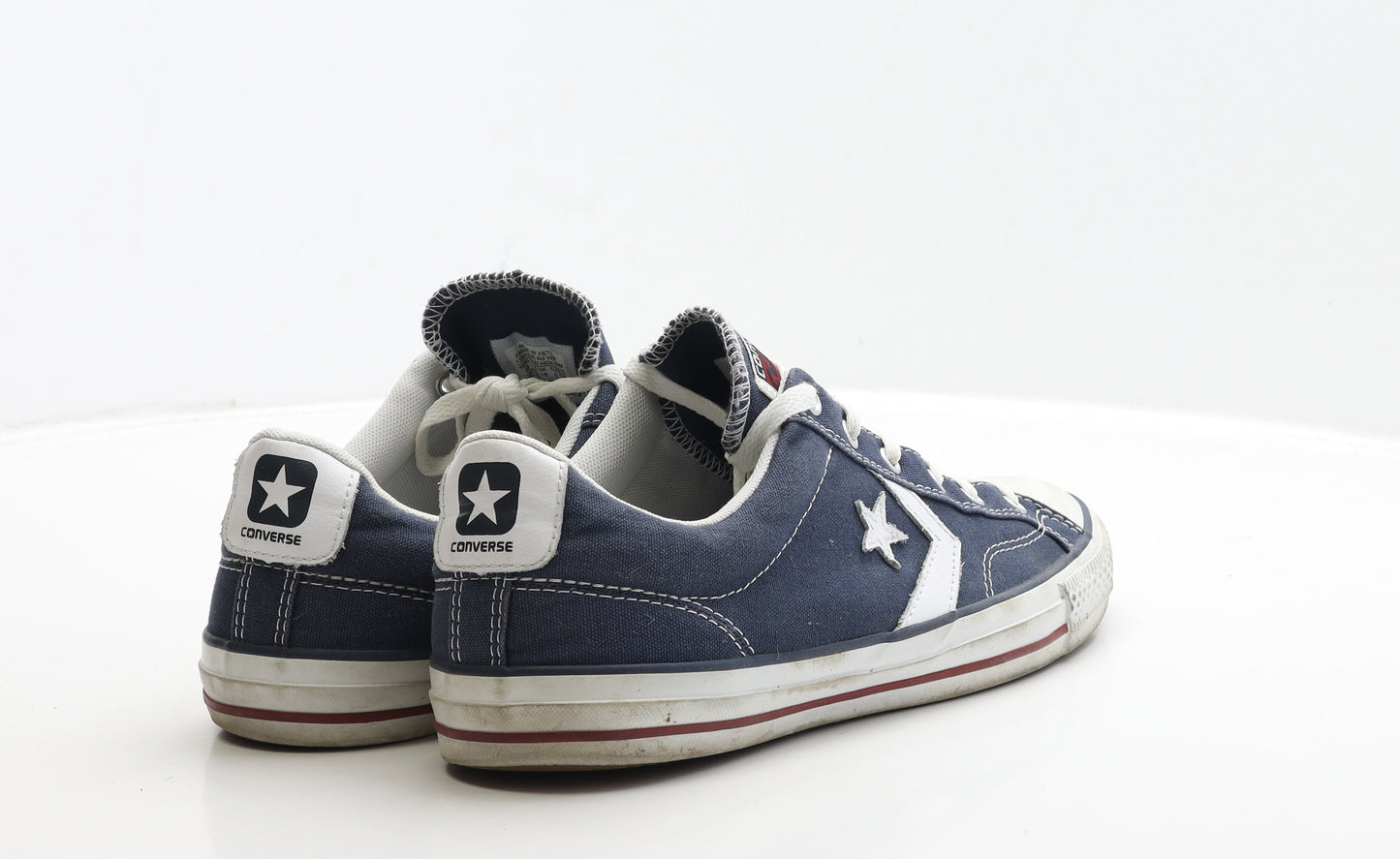Converse Mens Blue Fabric Trainer UK 10 - Star Detail