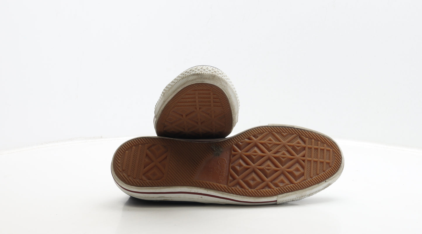 Converse Mens Blue Fabric Trainer UK 10 - Star Detail